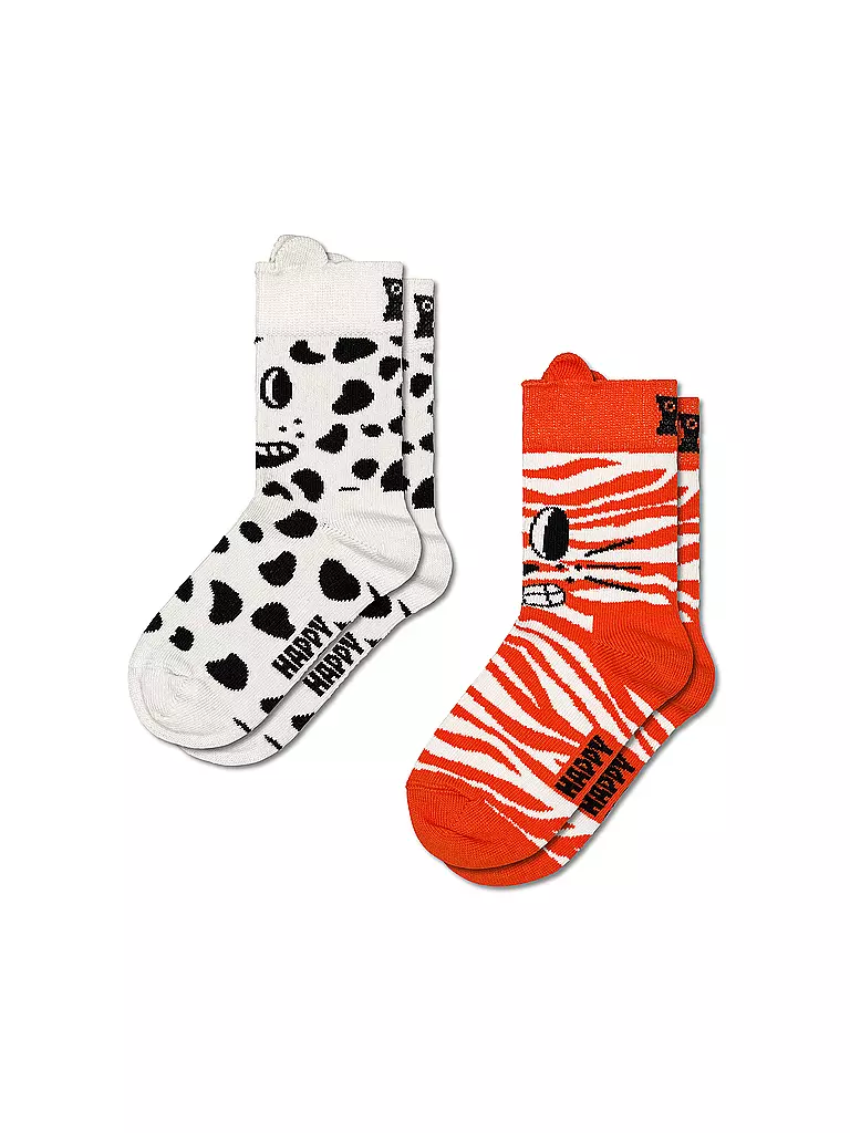 HAPPY SOCKS | Kinder Socken CAT & DOG 2er Pkg White | creme