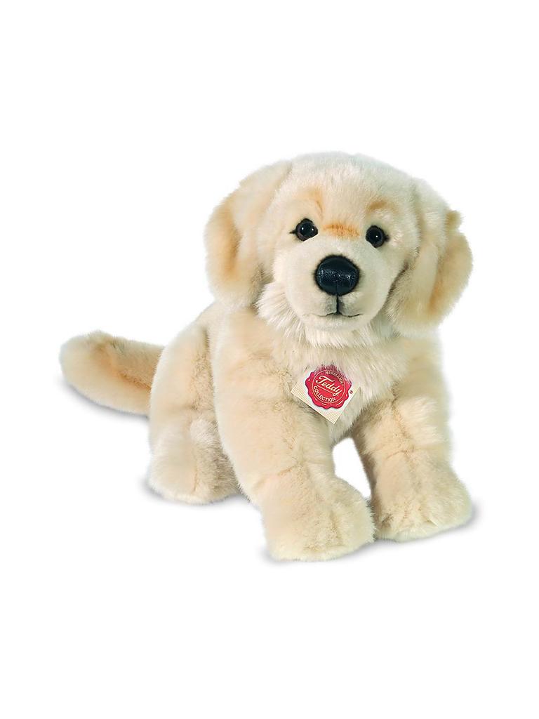 HERMANN TEDDY Plüschtier - Golden Retriever Sitzend 30cm Transparent