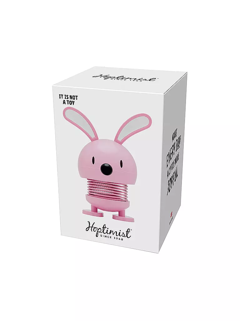 HOPTIMIST | Dekofigur Soft Bunny 9cm Light Red | rosa