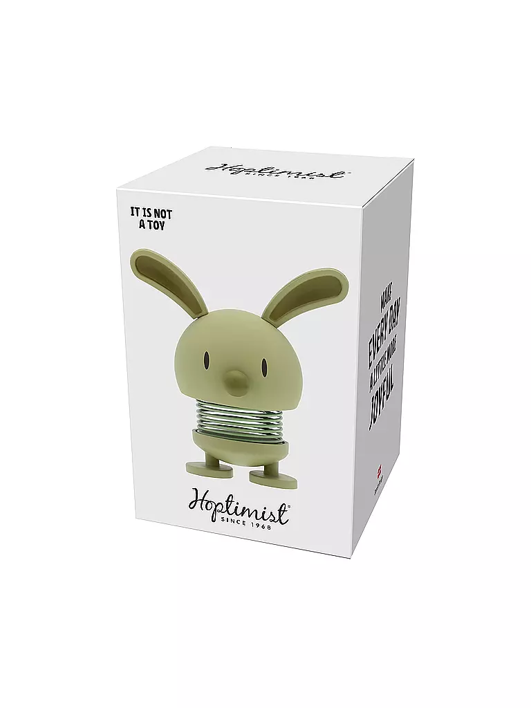 HOPTIMIST | Dekofigur Soft Bunny 9cm Olive | olive