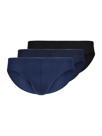 HUBER | Brasil Slip 3er Pkg. blue black selection 