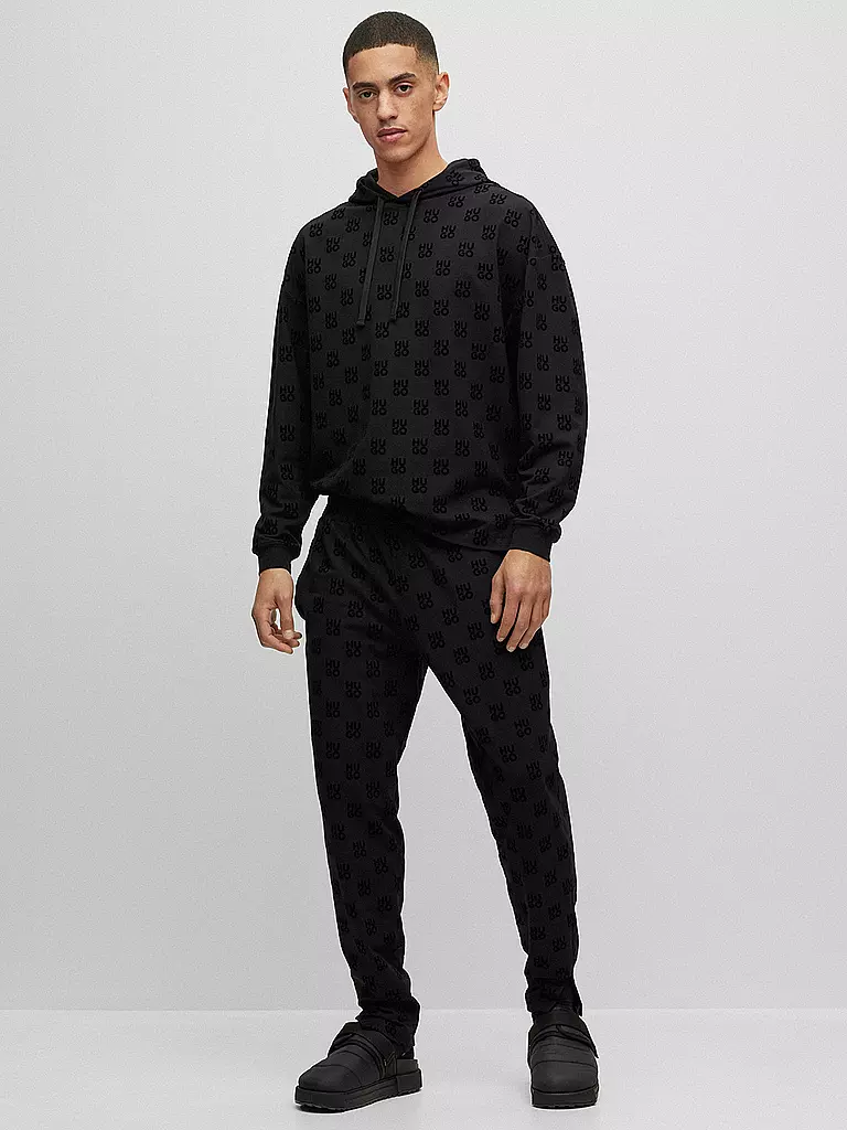 HUGO |  Loungewear Hose FLOCK | schwarz