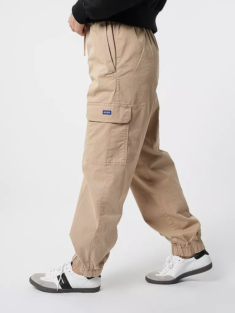 HUGO | Cargohose Relaxed Fit HISUNE-1-D_B | olive