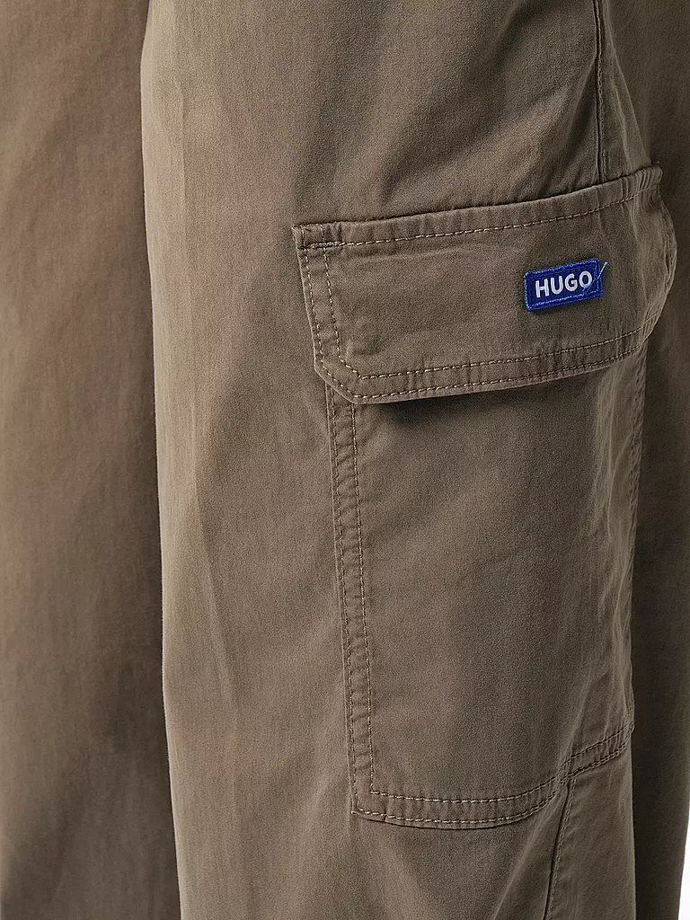 HUGO | Cargohose Relaxed Fit HISUNE-1-D_B | olive