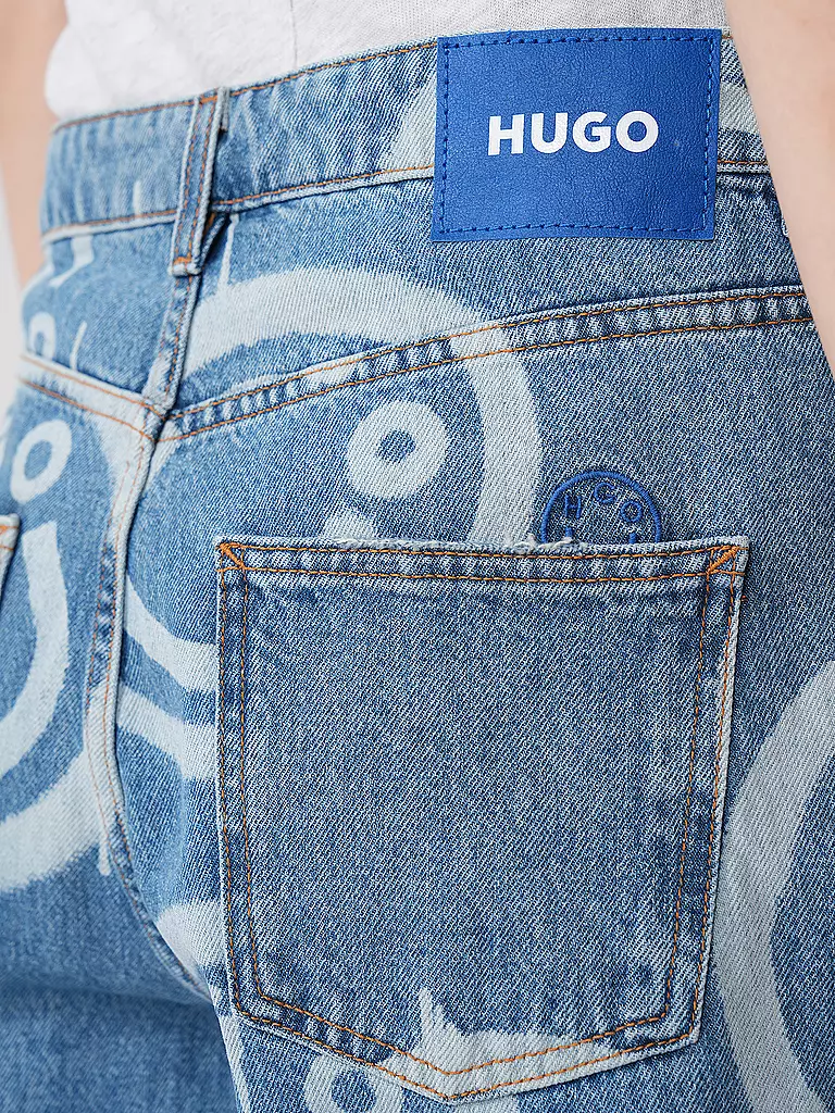 HUGO | Jeans Loose Fit GETARA  | hellblau