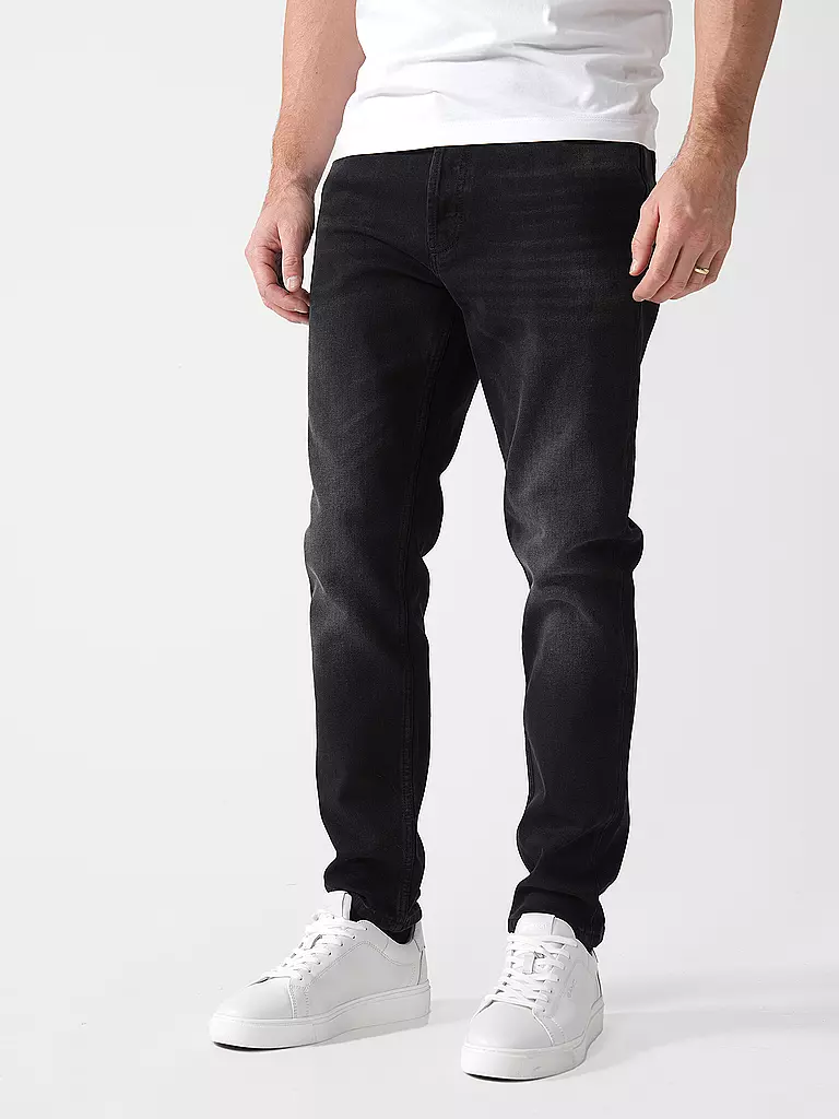 HUGO | Jeans Tapered Fit | schwarz