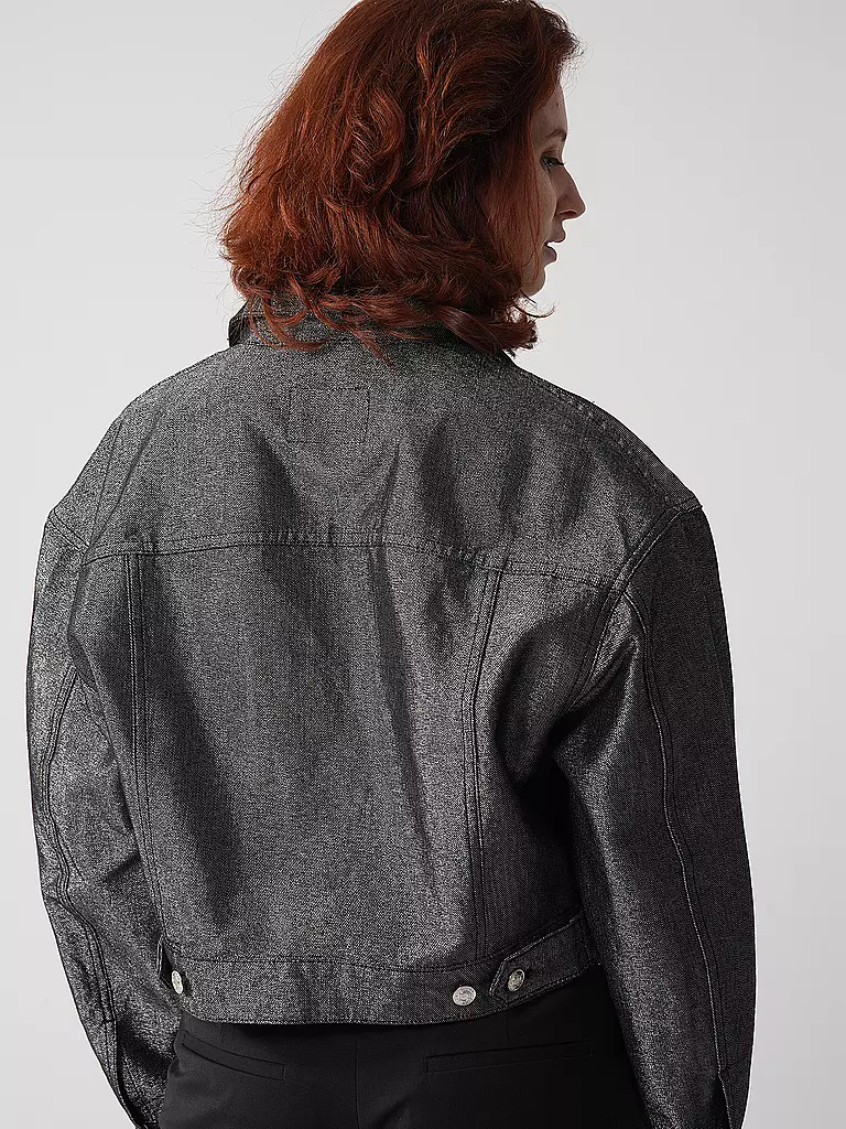 HUGO | Jeansjacke GISOLIA | silber