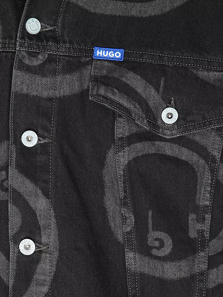 HUGO | Jeansjacke WES | schwarz