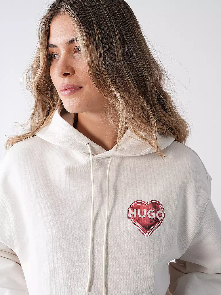 HUGO | Kapuzensweater - Hoodie DEJANDRA | weiss