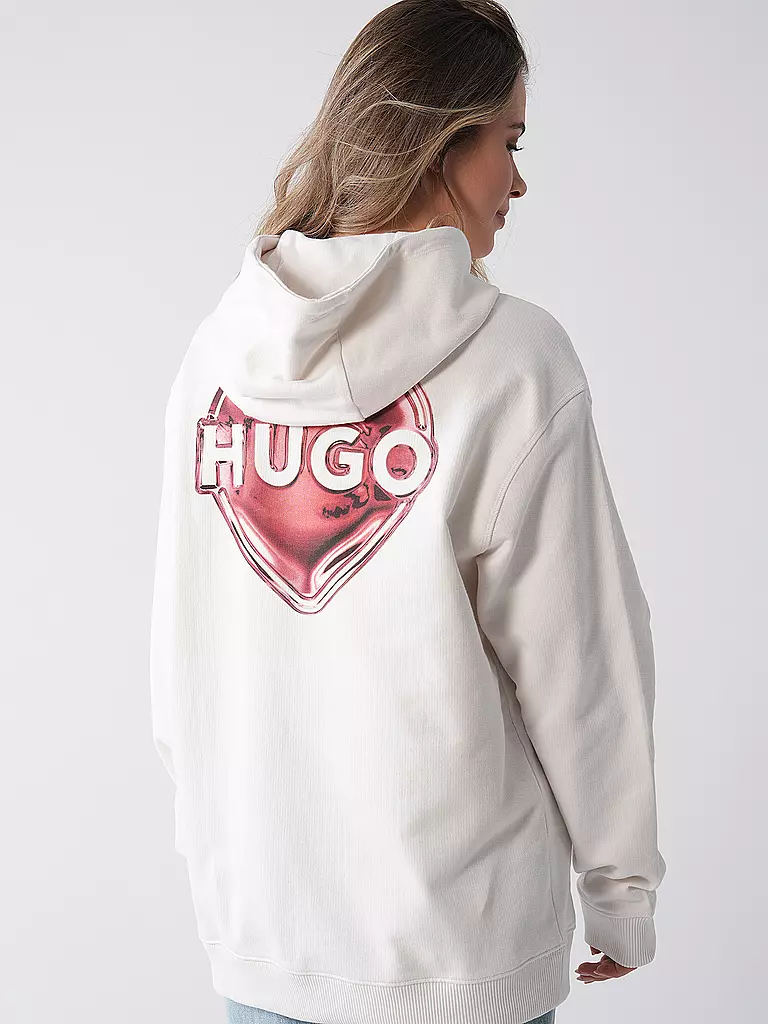 HUGO | Kapuzensweater - Hoodie DEJANDRA | weiss