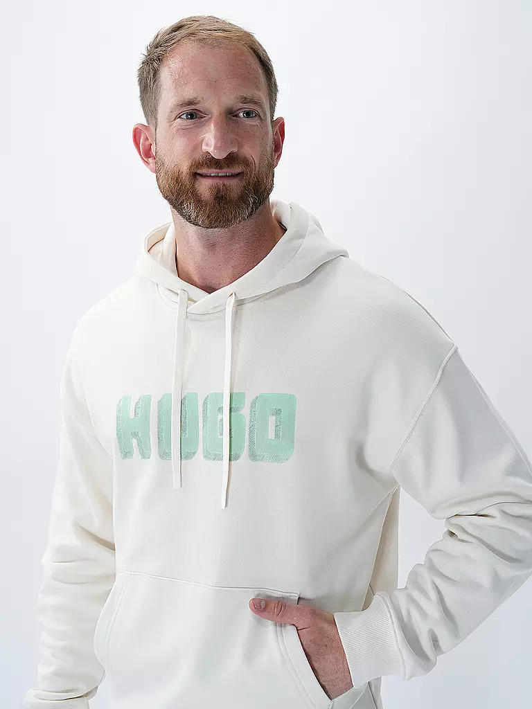 HUGO | Kapuzensweater - Hoodie DIQERIO | creme