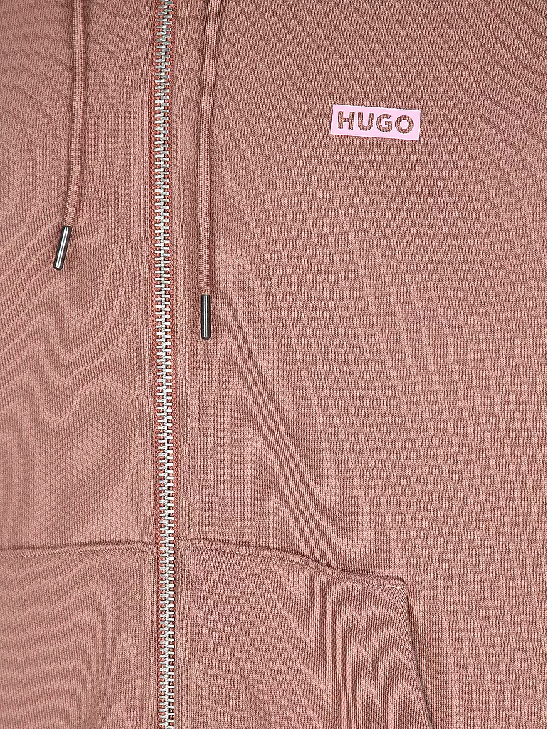 HUGO | Kapuzensweatjacke NARDIMEZ | braun