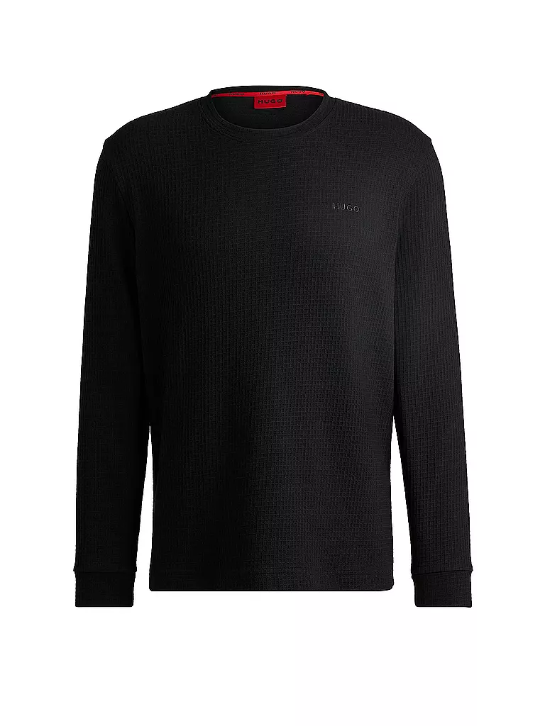 HUGO | Loungewear Langarmshirt AUSTIN | schwarz