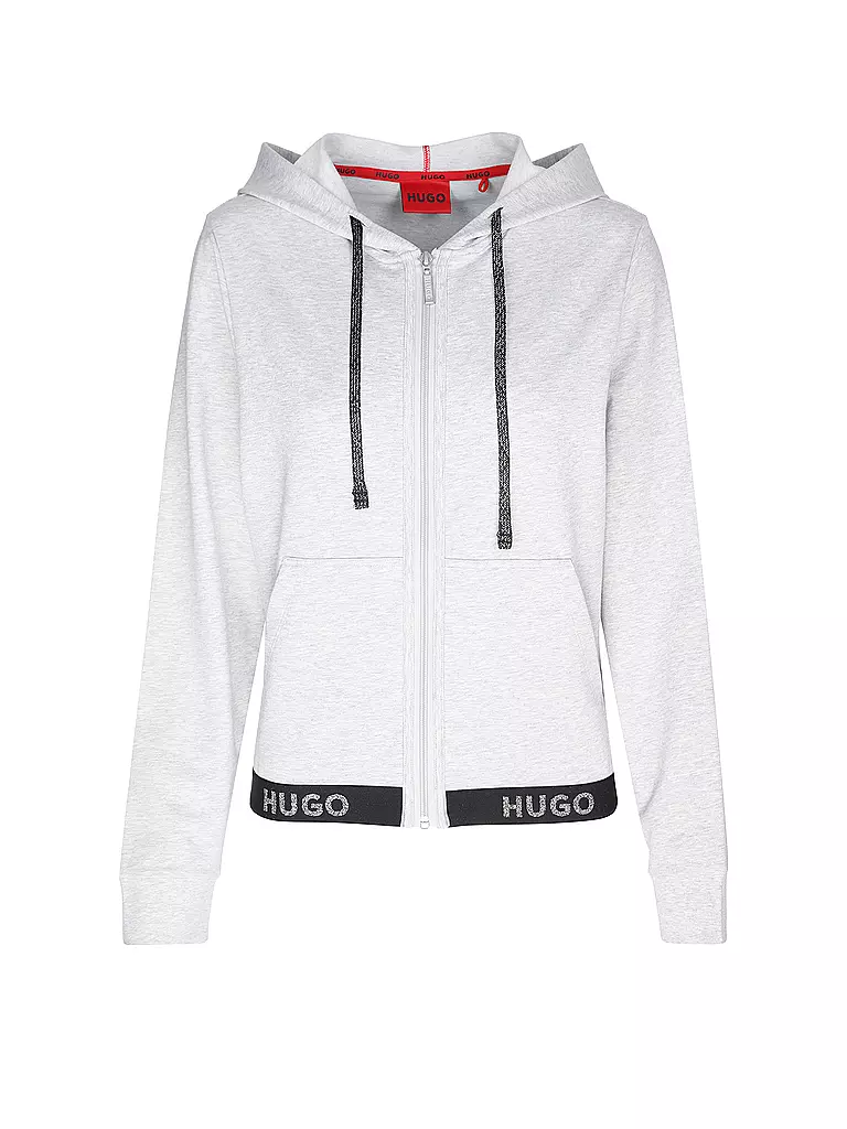 HUGO | Loungewear Sweatjacke | grau