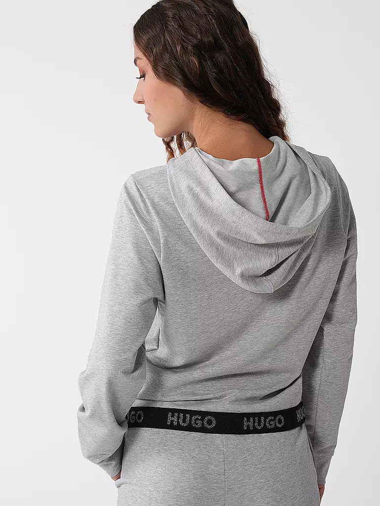 HUGO | Loungewear Sweatjacke | grau