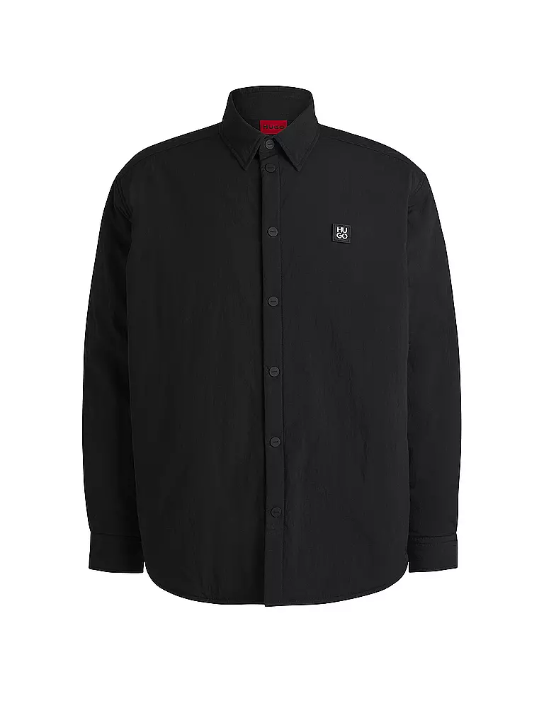 HUGO | Overshirt ELLIOSE | schwarz