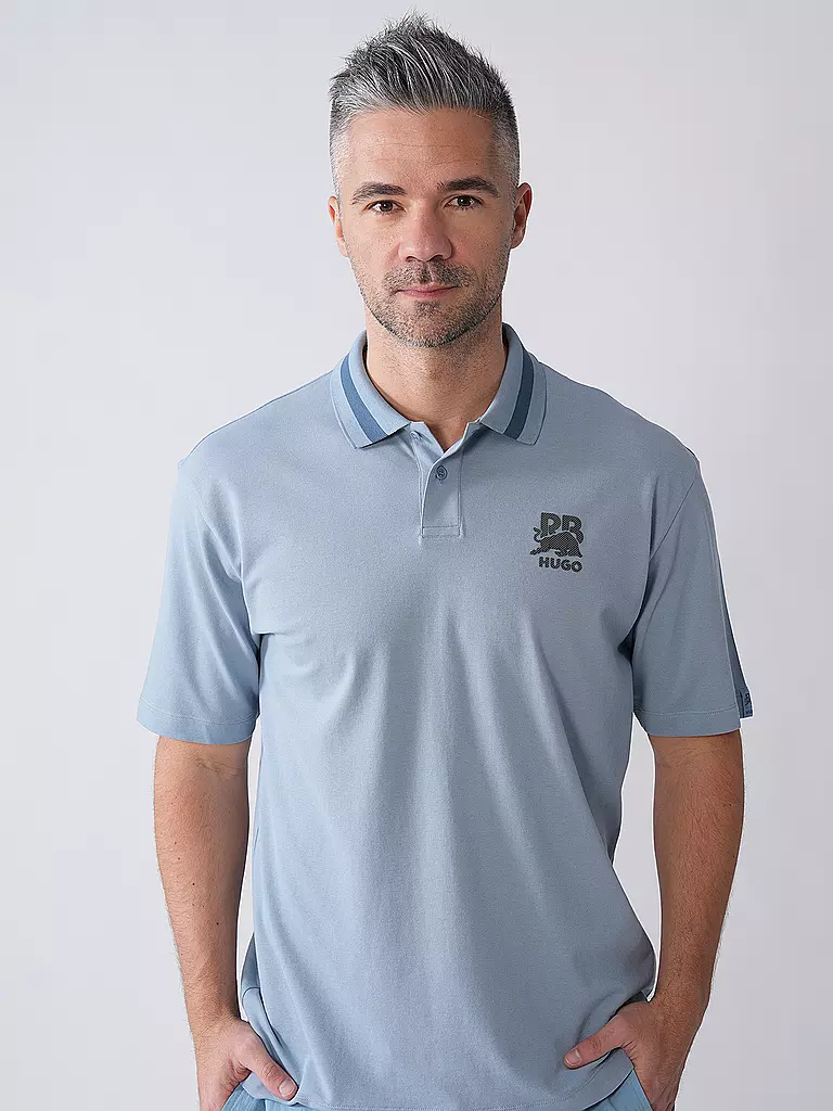 HUGO | Poloshirt HUGO x RB | schwarz