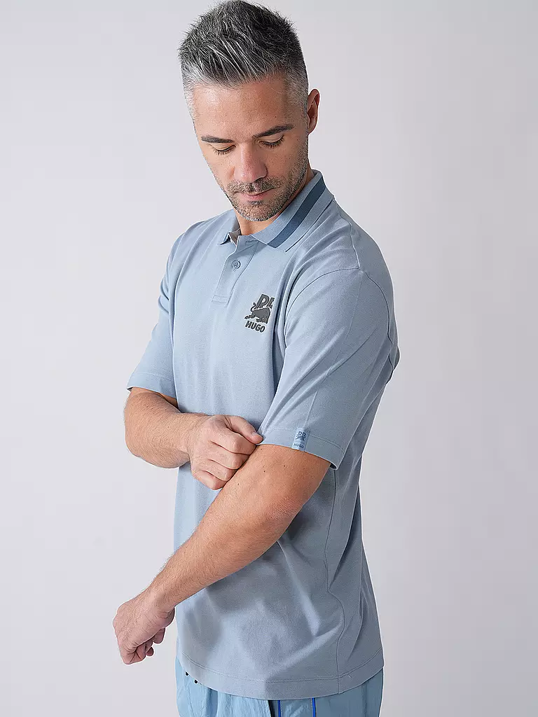 HUGO | Poloshirt HUGO x RB | schwarz