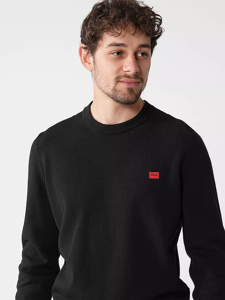 HUGO | Pullover SAN CASSIUS | schwarz