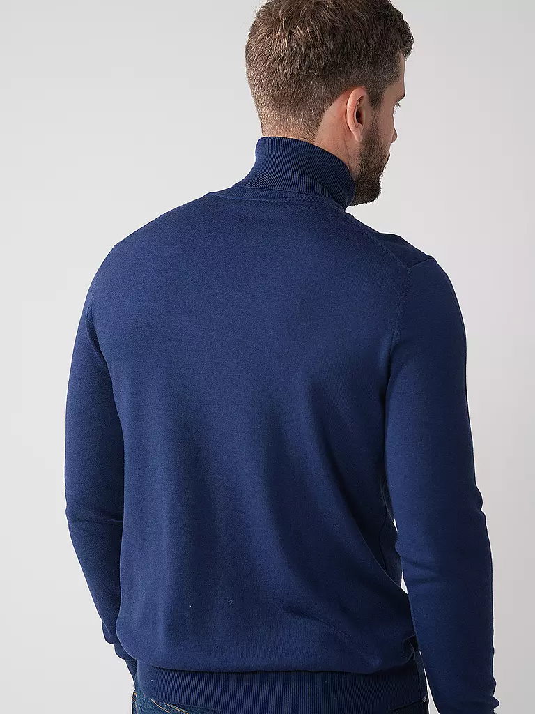 HUGO | Rollkragenpullover SAN THOMAS | blau