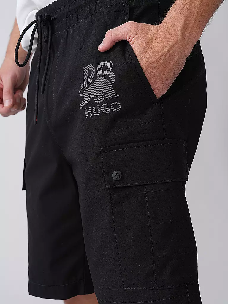 HUGO | Shorts HUGO x RB | schwarz