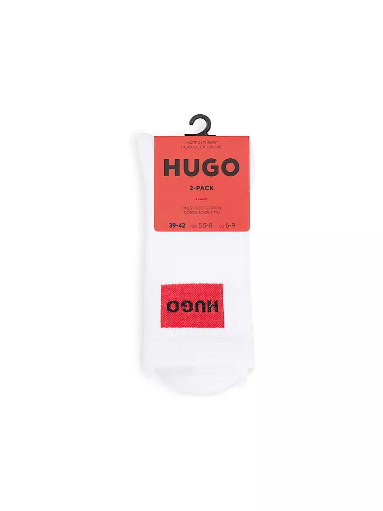 HUGO | Socken 2er Pkg white  | weiss