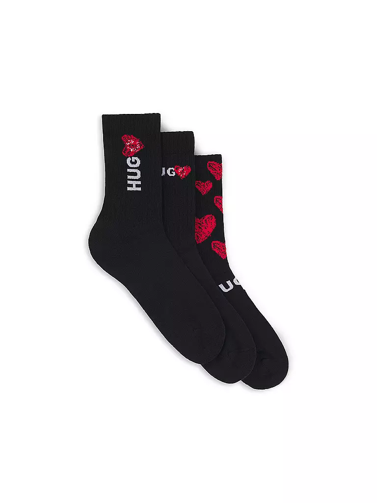 HUGO | Socken 3er Pkg. black | schwarz