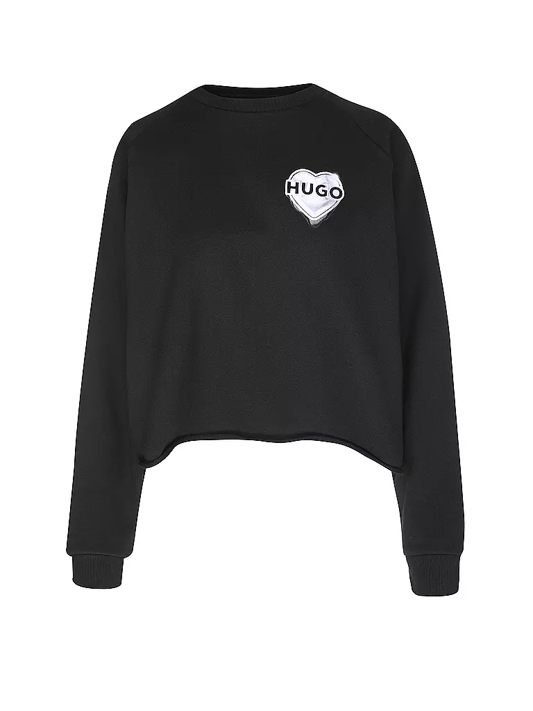 HUGO | Sweater DARACE | schwarz