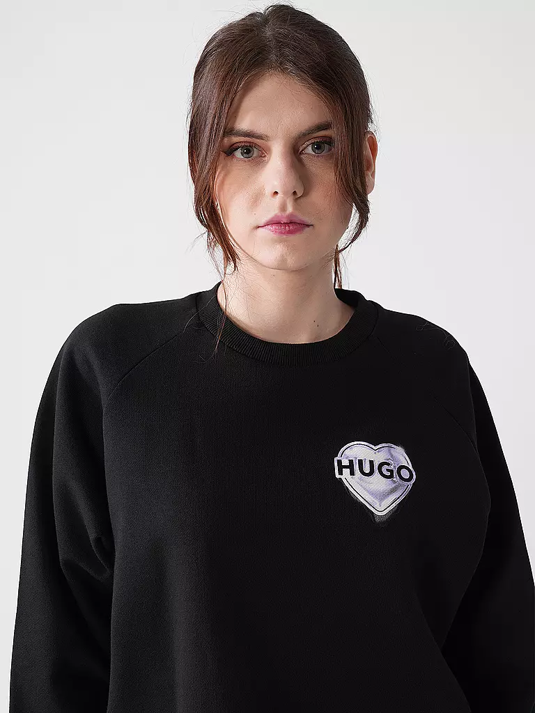 HUGO | Sweater DARACE | schwarz