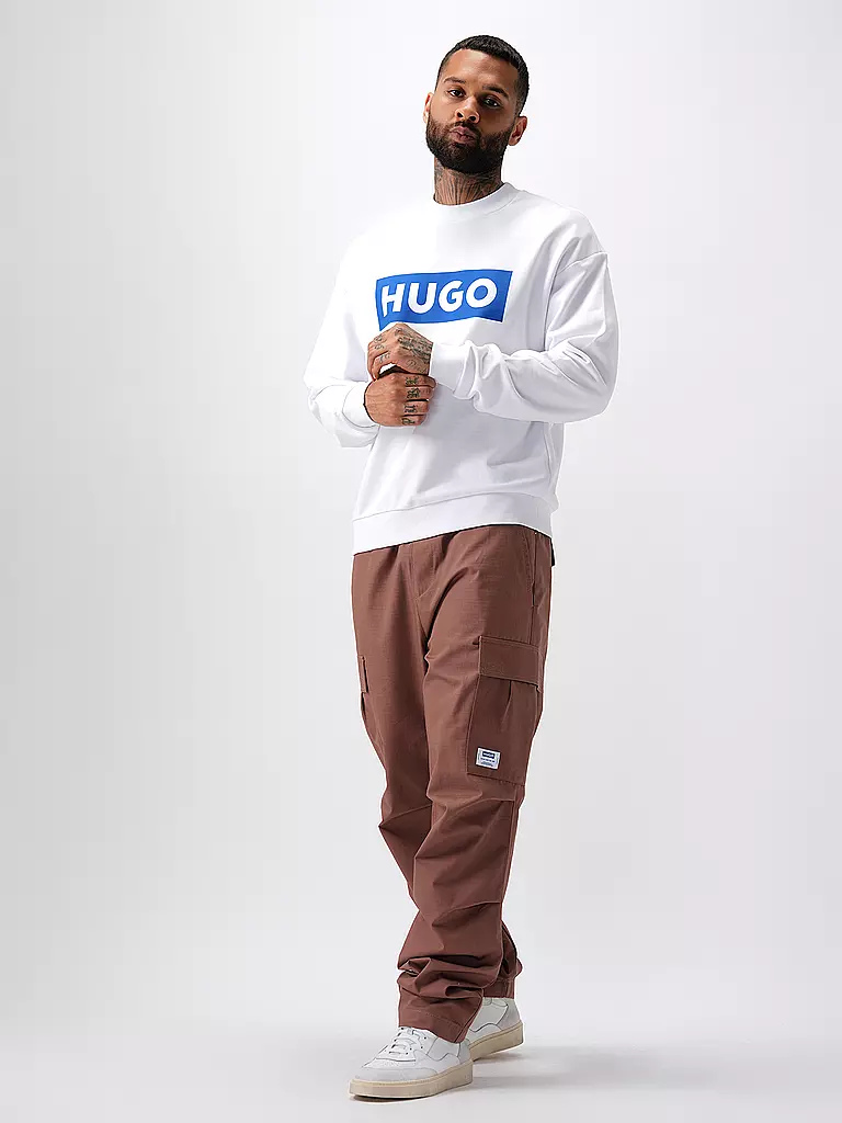 HUGO | Sweater NIERO | weiss