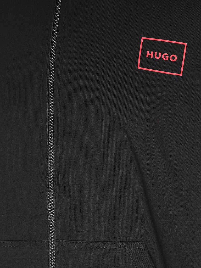 HUGO | Sweatjacke LAZE | schwarz