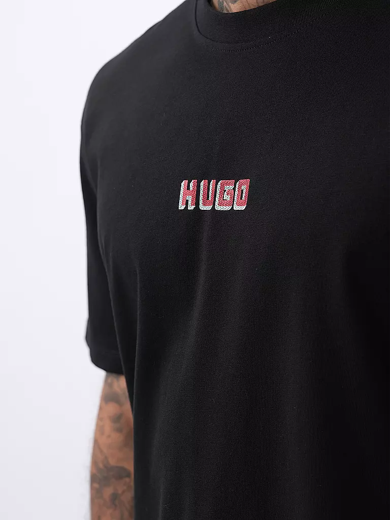 HUGO | T-Shirt DIQITEE | schwarz