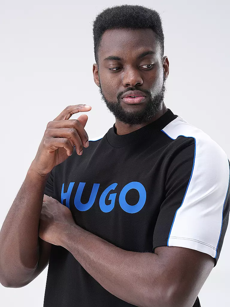 HUGO | T-Shirt NEUSEBIO | schwarz