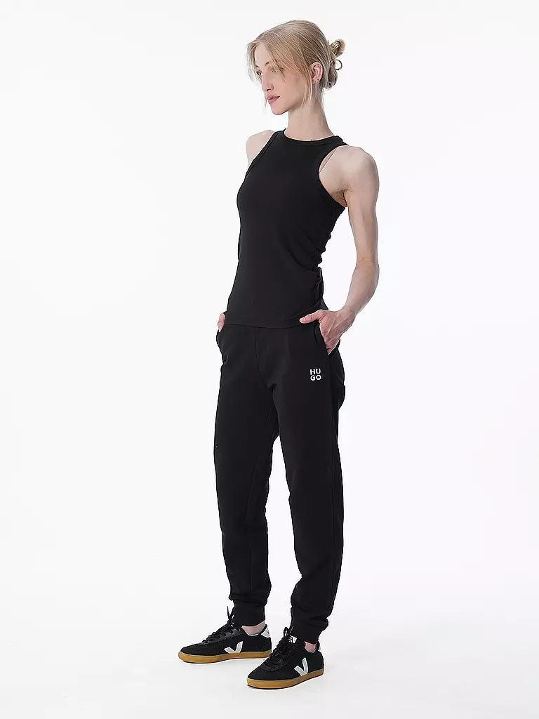 HUGO | Tanktop THE PLAIN | schwarz