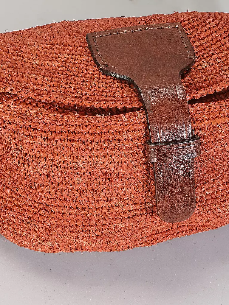 IBELIV | Strohtasche - Mini Bag TIAKO | orange