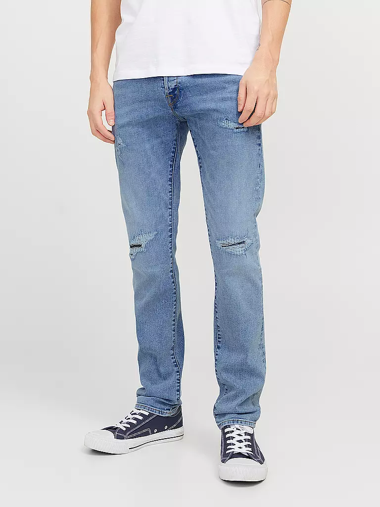 JACK & JONES | Jeans Slim Fit JJIGLENN JJFOX | blau