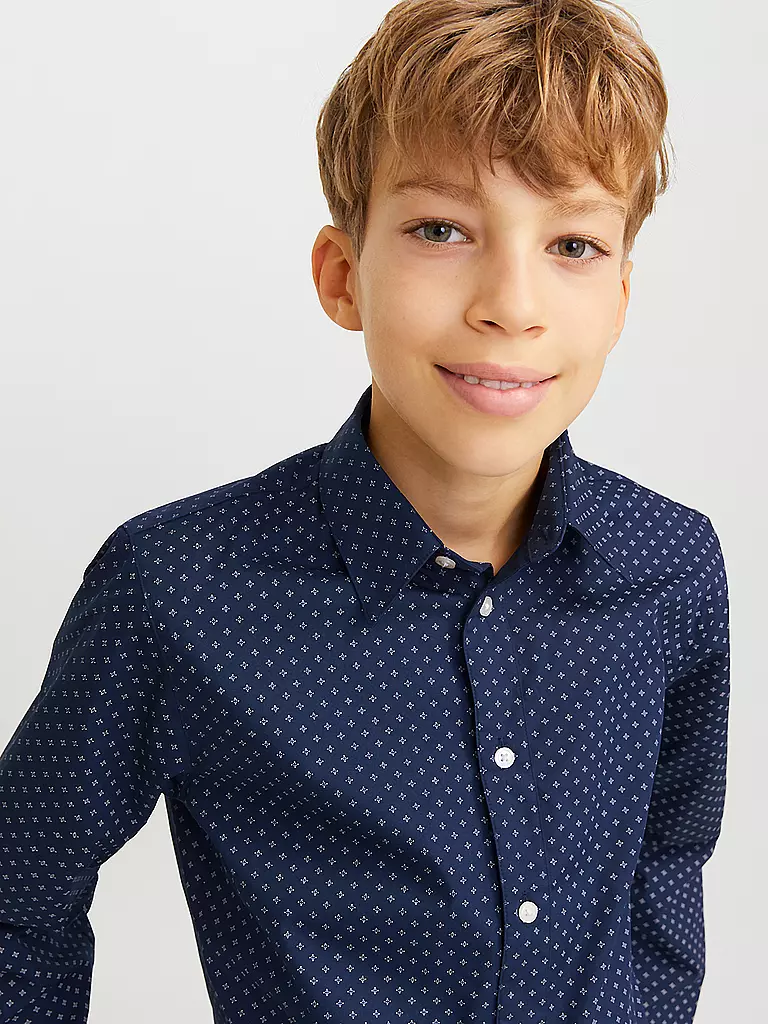 JACK & JONES | Jungen Hemd JJAXEL | weiss