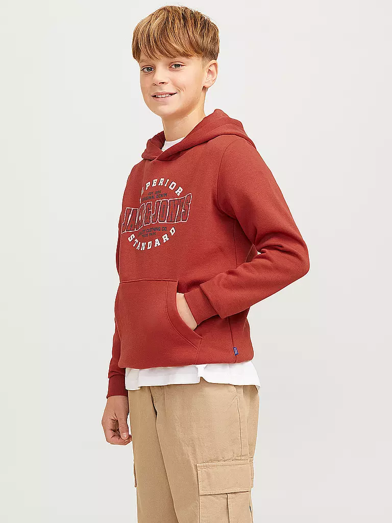 JACK & JONES | Jungen Kapuzensweater - Hoodie JJELOGO | hellgrün