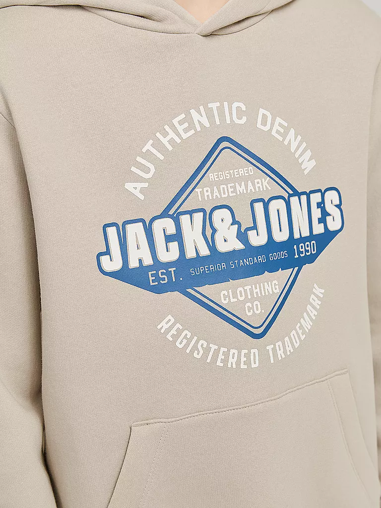 JACK & JONES | Jungen Kapuzensweater - Hoodie JJELOGO | hellgrün