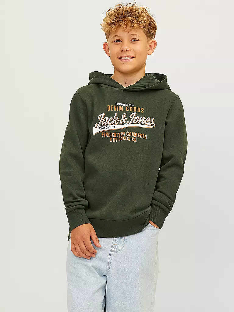 JACK & JONES | Jungen Kapuzensweater - Hoodie JJELOGO | dunkelblau