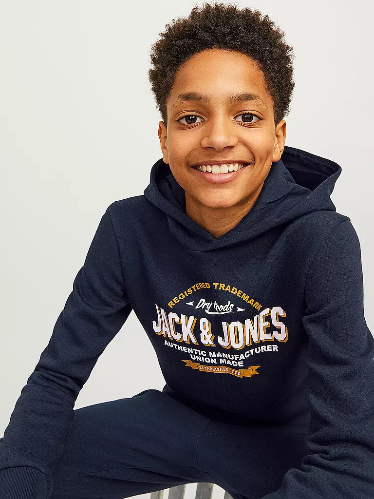 JACK & JONES | Jungen Kapuzensweater - Hoodie JJELOGO | olive