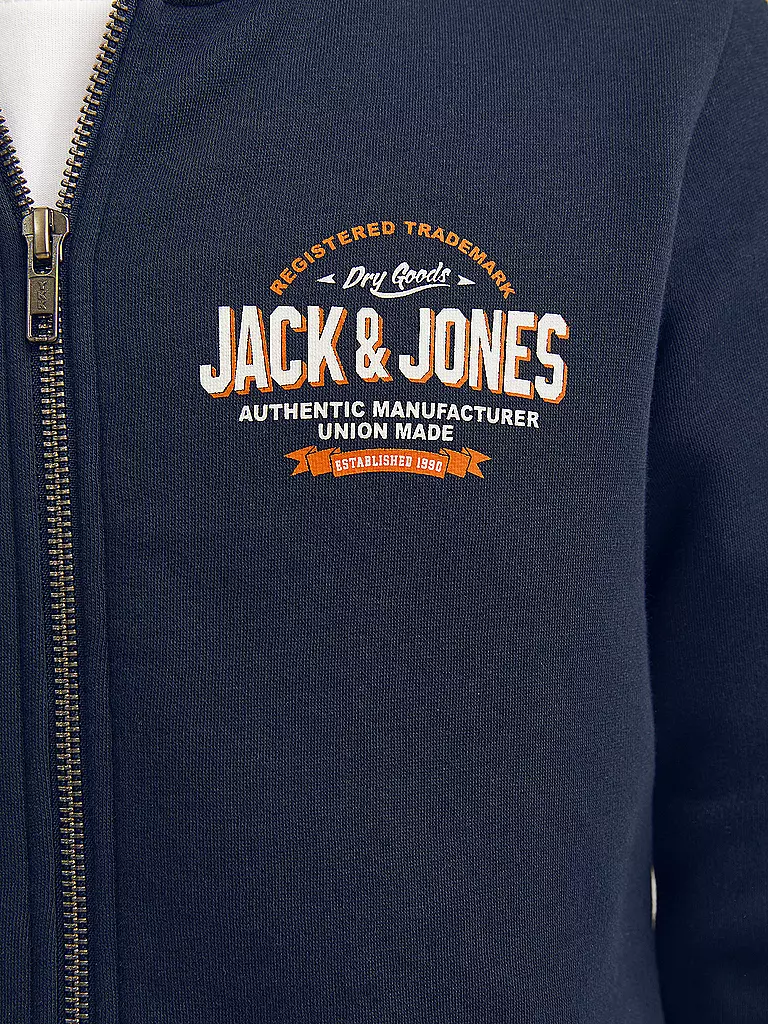 JACK & JONES | Jungen Kapuzensweattjacke  JJELOGO | dunkelblau