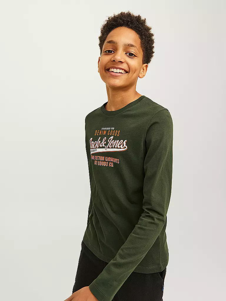 JACK & JONES | Jungen Langarmshirt JJELOGO | dunkelblau