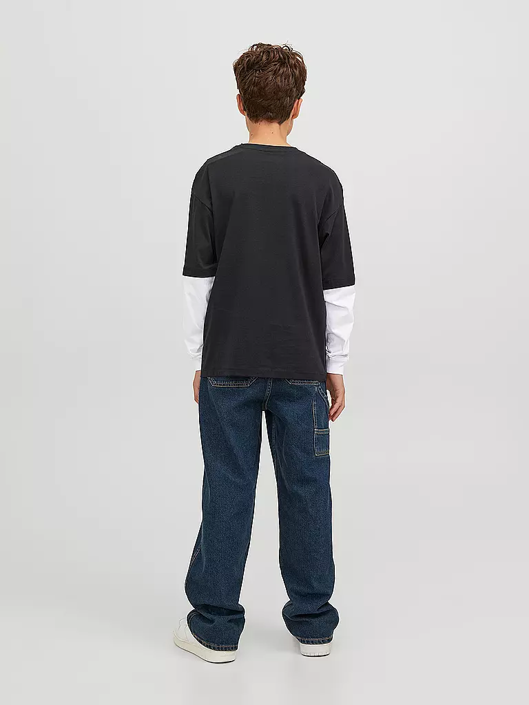 JACK & JONES | Jungen Langarmshirt JORTRIBECA | dunkelblau