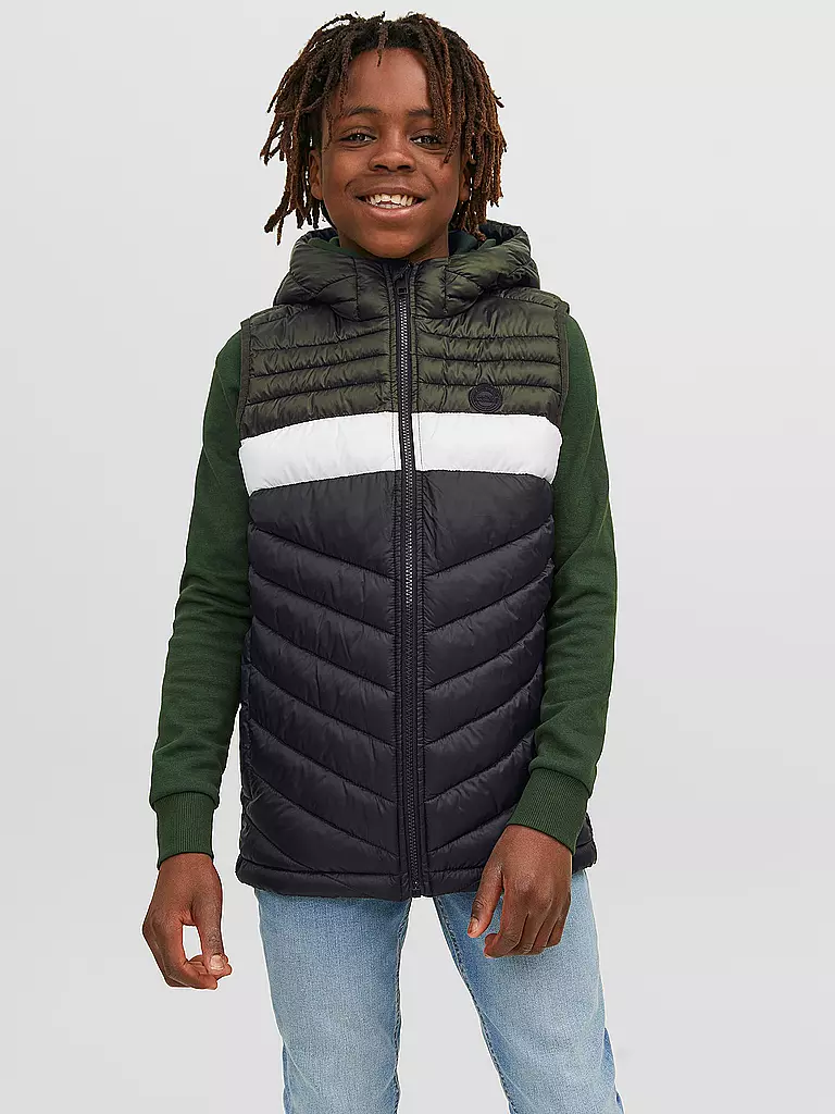 JACK & JONES | Jungen Steppgilet  JJEHERO | dunkelblau