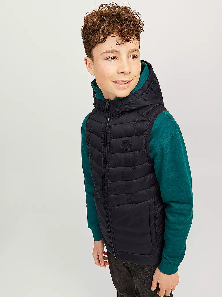 JACK & JONES | Jungen Steppgilet JJESPRINT PUFFER | dunkelblau