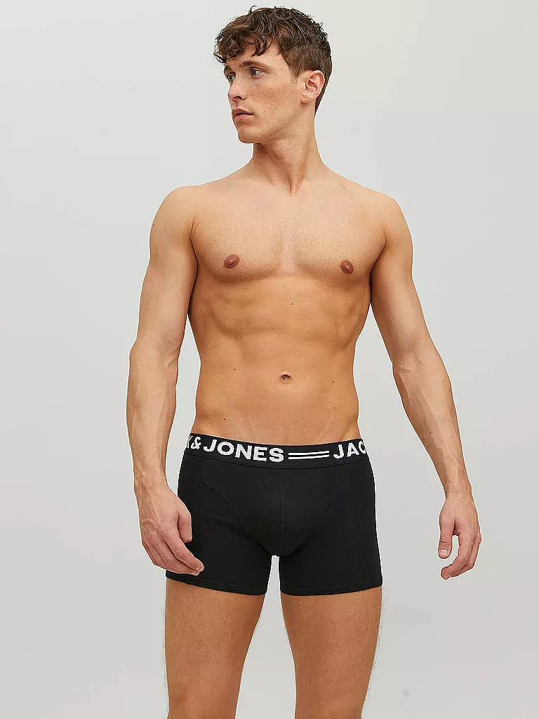 JACK & JONES | Pants 3er Pkg Sense | schwarz