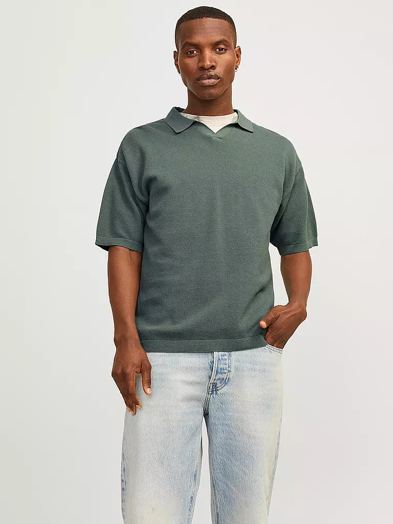 JACK & JONES | Poloshirt JORLINEN | schwarz