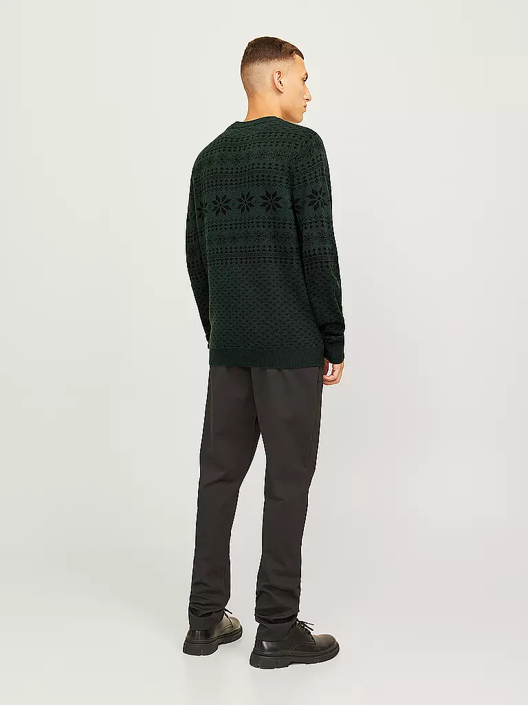 JACK & JONES | Pullover JJXMAS GABRIEL | dunkelrot