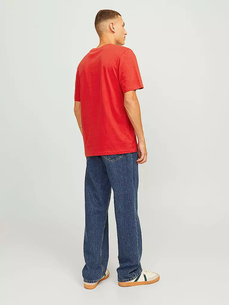 JACK & JONES | T-Shirt JJXMAS | dunkelblau